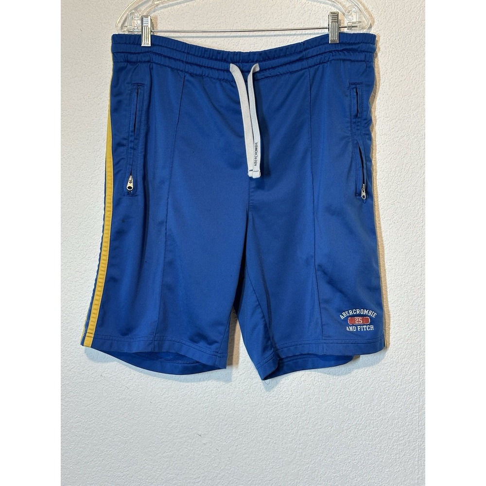 VTG Y2K Abercrombie & Fitch Gym Shorts 9"Inseam Mens Medium Blue / Yellow